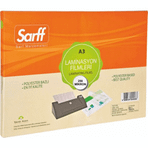 Sarff 250 Mikron Parlak A3 Pvc 50'li Laminasyon Filmi