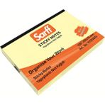 Sarff 50x75 mm 100 Yaprak Sarı Yapışkanlı Not Kağıdı