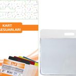 Sarff 7.5x9.5 cm 10 Adet Beyaz Kart Poşetleri Blister