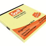 Sarff 75x75 mm 100 Yaprak Sarı Yapışkanlı Not Kağıdı