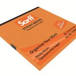 Sarff 75x75 mm 80 Yaprak Neon Turuncu Yapışkanlı Not Kağıdı