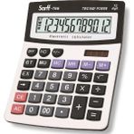 Sarff 766 Elektronik Hesap Makinesi 12 Haneli Güneş Enerjisi ve Pil ile Kullanım İmkanlı