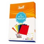 Sarff Cilt Kapağı Plastik Opak A3 160 Mıc Kırmızı ( 100 Lü)
