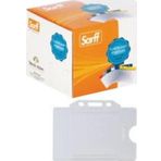 Sarff Dik Yaka Kartı Poşeti 7,5X9,5 Cm Beyaz 100 Lü (1 Paket 100 Adet)