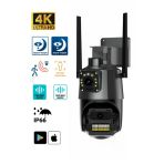 Sarftech 2+2 Mp Hd 4K Ip Kamera Wifi Özellikli Hareket Takipli Gece Sensörlü Güvenlik Kamerası Blm-61