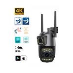 Sarftech 2+2 Mp HD 4K IP Yoosee Türkçe Kamera Wifi Hareket Takipli Gece Sensörlü Güvenlik Kamerası Blm-50