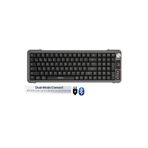 Sarftech 99 Tuş Zarif Tasarım Dual Mode Bağlantı BT+2.4Ghz Ayaklı Ses Kontrol Ofis Gaming Klavye
