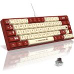 Sarftech AK680 %60 Boy Yazılım Uygulamalı Hot-Swap Kablolu Gaming Klavye Switch Hediyeli Oyuncu Klavyesi - Brown Switch