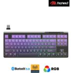 Sarftech Freewolf M87 Pbt Tuş Mebran Triple Bağlantı Modu Reinbow Aydınlatmalı Gaming Oyuncu Klavyesi - Mor