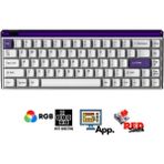 Sarftech K68 Pro V3 Kablolu Mekanik Oyuncu Klavyesi Hottswapp Red Switch App Türkçe Q Gaming Beyaz Klavye