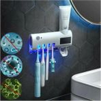 Sarftech Otomatik Diş Macunu Sıkacağı ve Sterilizatör 4 Adet Diş Fırçası Tutuculu