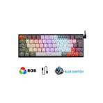 Sarftech Siyah Rgb Full Mekanik %60 Blue Switch Gaming Klavye Rgb Işıklı Kablolu Q Klavye