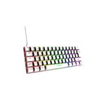 Sarftech T60 Beyaz Kırmızı Switch Rgb Klavye Kablolu Gaming Oyuncu Klavyesi t60beyaz