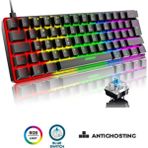 Sarftech T60 Mavi Switch Mekanik Klavye Kablolu Gaming Oyuncu Klavyesi - Siyah