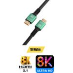 Sarftech Ultra Hdtv 8k Yüksek Hızlı 10 Metre HDMI Kablosu 8k 60Hz, 4K 120Hz, 7680P Hdr 2.1V 48GBS