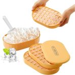 Sarı 2-72PCS Ice Cube 72 Izgaralı Buz Küpü Kalıp Seti, Buzdolabı Için Buz Küpü Tepsisi, Kaşıklı, Kapaklı ve Kılıflı, Bpa Içermeyen, Istiflenebilir, Kolay Çıkarılabilir, (Yurt Dışından) - Ice Cream Sticks - Renkli