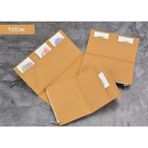 Sarı 210X120MM Vintage Saklama Çantası Midori Gezginler Için Dizüstü Fermuarlı Cep Retro Tuval Kart Tutucu Dosya Çantası Okul Kırtasiye (Yurt Dışından) - Renkli - Notebooks