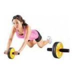 Sarı Ab Wheel Teker Spor Aleti, Güç ve Denge Egzersizi Aracı - Altın