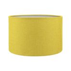 Sarı Abajur Başlığı Kumaş Silindir Çap 30 Cm A862 Sarı