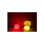 Sarı Ayıcık ve Yansımalı Kızıl Küre sevimli ayıcık damla silikon top led gece lambası
