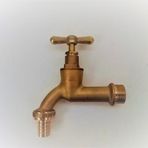 Sarı Bahçe Musluğu / 1/2 Sarı Cilalı Musluk