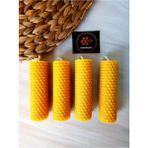 Sarı Balmumu Mum 3CMX10CM, 4'lü Paket, Doğal ve Güzel Atmosfer Yaratıcı - Akdeniz Rüzgarı - Seçenek 1