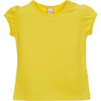 Sarı Basic Kız Bebek Çıtçıtlı Sıfır Yaka Karpuz Kol Tişört - 9 - 12 Ay
