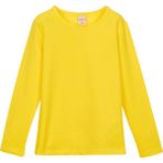 Sarı Basic Mevsimlik Likralı Uzun Kollu Kız Çocuk Tişört - 9 Yaş - Sarı - Sarı