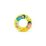 Sarı Basklı Simit 61 cm (6-10 Yaş) Yüzme Simidi Havuz Deniz Şişme Yüzücü Sea Ring Pool