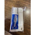 Sarı Buklet Otel 100 Adet Otel Tipi Seyahat Tipi Diş Seti Jelatinli Katlanır Diş Fırçası + Diş Macunu 10 Ml