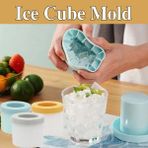 Sarı Buz Küpü Kalıp Silindir Silikon Hızla Dondurun Silikon Buz Yapıcı Buz Bardağı Yaratıcı Silindir Buz Kovası Şarap Viski Bira Makinesi (Yurt Dışından) - Ice Cream Tubs - Renkli