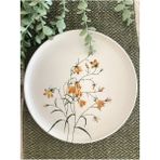 Sarı Çiğdem 26 cm Büyük Yuvarlak Servis&sunum Tabağı