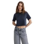 Sarı Crop Basic Tişört Crop / Kısa Kesim 1613072-71285