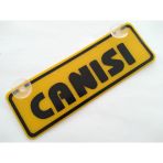 Sarı Dekor Plaka - Canısı (22X7,5Cm) Vantuzlu Pleksi (Dekor Levha) Sarı Plaka