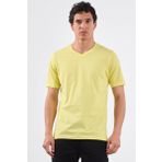 Sarı Düz Erkek T-Shirt - Slim Fit