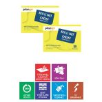 Sarı - Elektrostatik Akıllı Not Kağıdı 2 Adet Yapışkansız Post-İt 7X10cm - 100 Sayfa - Plango