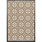 Sarı Geometrik Modern Geometrik Etnik Eskitme Desenli Boho Makinada Yıkanabilir Hafif Hav Toz Vermez Leke Tutmaz Kaymaz Taban Dijital Makine Baskı Halı Oturma Odası Salon Yolluk Koridor Mutfak Halısı