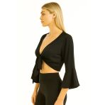 Sarı Gri Yazlık Bolero