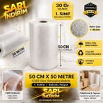 Sarı İndirim 100cmX50mt ve 50cmX50 Metre Balonlu Naylon Patpat 30 gr | 1. Sınıf Ambalaj | %100 Geri Dönüştürülebilir | Darbe ve Çizilmelere Karşı Koruma | Kargo ve Taşıma Için Profesyonel Paketleme - 100 x 50 m - 50 CM X 50 M