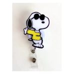 Sarı Kazaklı Snoopy Temalı Yoyo Yaka Kartlığı Aks-Skz-020