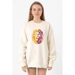 Sarı Kırmızı Aslan Ekru Kadın 2İp Sweatshirt