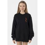 Sarı Kırmızı Dna Siyah Kadın 2İp Sweatshirt