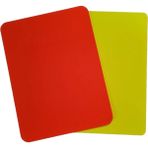 Sarı Kırmızı Kart 12X9 cm , Hakem Kartı , Parlak - 12 x 9 cm