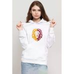 Sarı Kırmızı Leon Beyaz Kadın 3İp Kapşonlu Sweatshirt