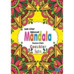 Sarı Kitap Eğlenceli Mandala Boyama Kitabı - Çocuklar İçin