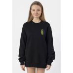 Sarı Lacivert Parmak İzi Siyah Kadın 2İp Sweatshirt