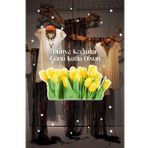 Sarı Laleler Ve Kadınlar Günü Kutlu Olsun Yazısı Vitrin Cam Stickerı