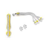 Sarı Mineli Alpaka Püskül Seti