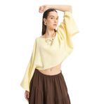 Sarı Oversize Kesim Müslin Bluz 29230