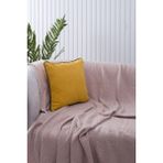 Sarı Panorama Yeşil Biyeli Kırlent Kılıfı 3 Farklı Biye Seçeneğiyle, 45 x 45 - Option-1 - 001-Renkli